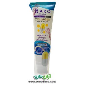 فوم شستشو صورت براش دار راکو RAKO COLLAGEN حجم 120 میل