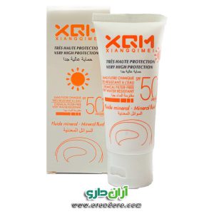 ضد آفتاب XQM SPF50 بی رنگ (ایکس کیو ام) حجم 50 گرم