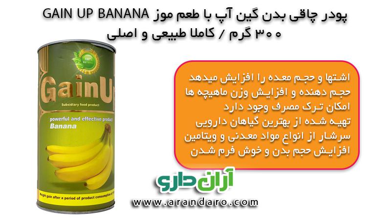 پودر چاقی بدن گین آپ با طعم موز GAIN UP BANANA 300g